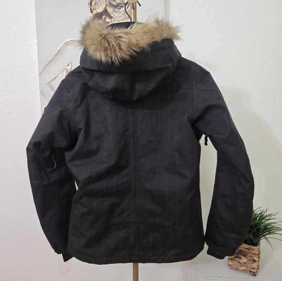 Women's The North Face Parka Jacket With Hood Color Grey Size Medium - Picture 9 of 11